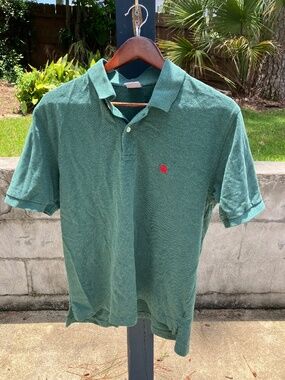 Brooks Brothers Performance Polo in Green Cotton - Men's Medium